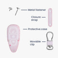 kwmobile Car Key Cover compatible with Ford 3-Button Car Key Keyless Go - Protective Case Key Fob Cover Don't touch my Key