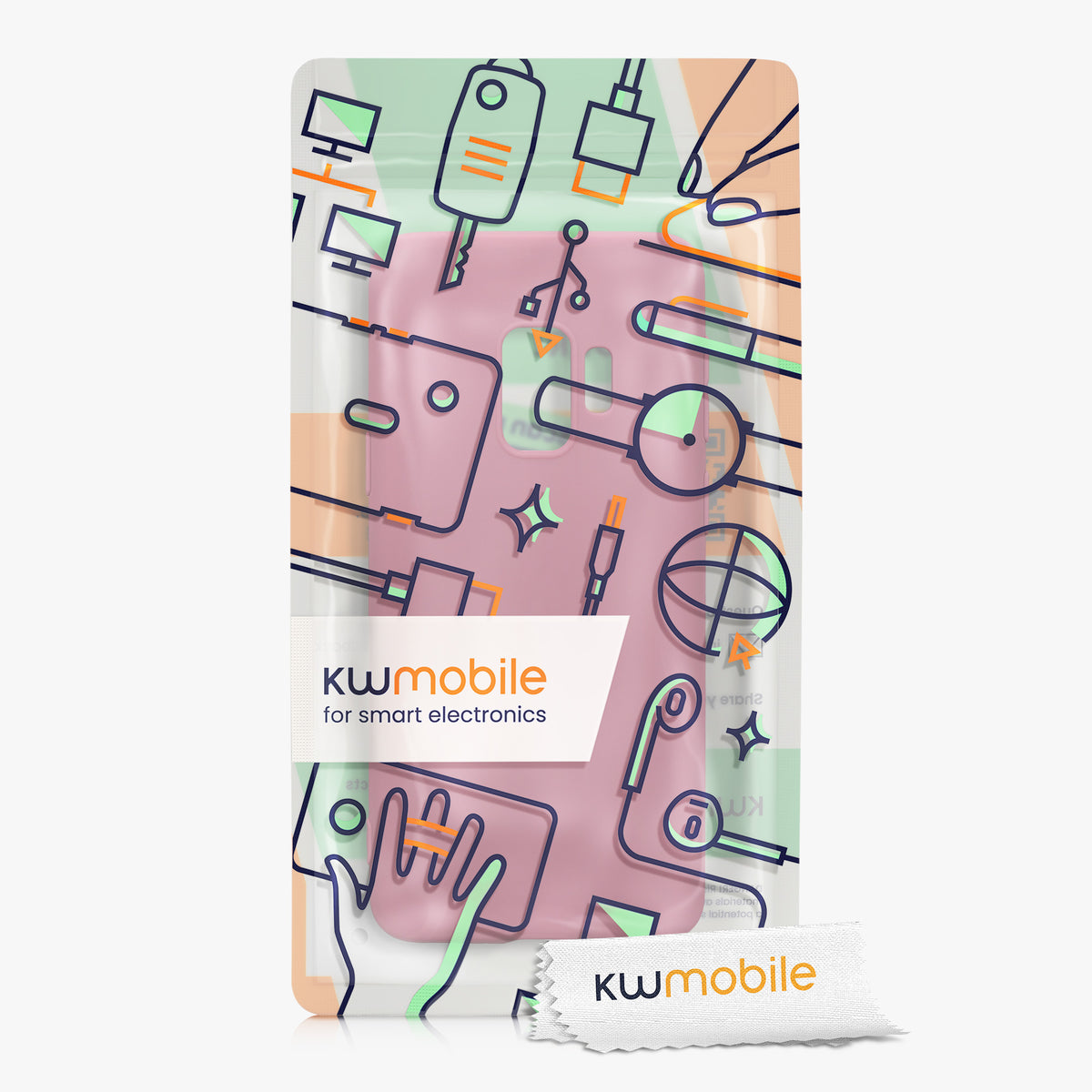 kwmobile Phone Case for Samsung Galaxy S9 - Wireless Charging - Protective Cover