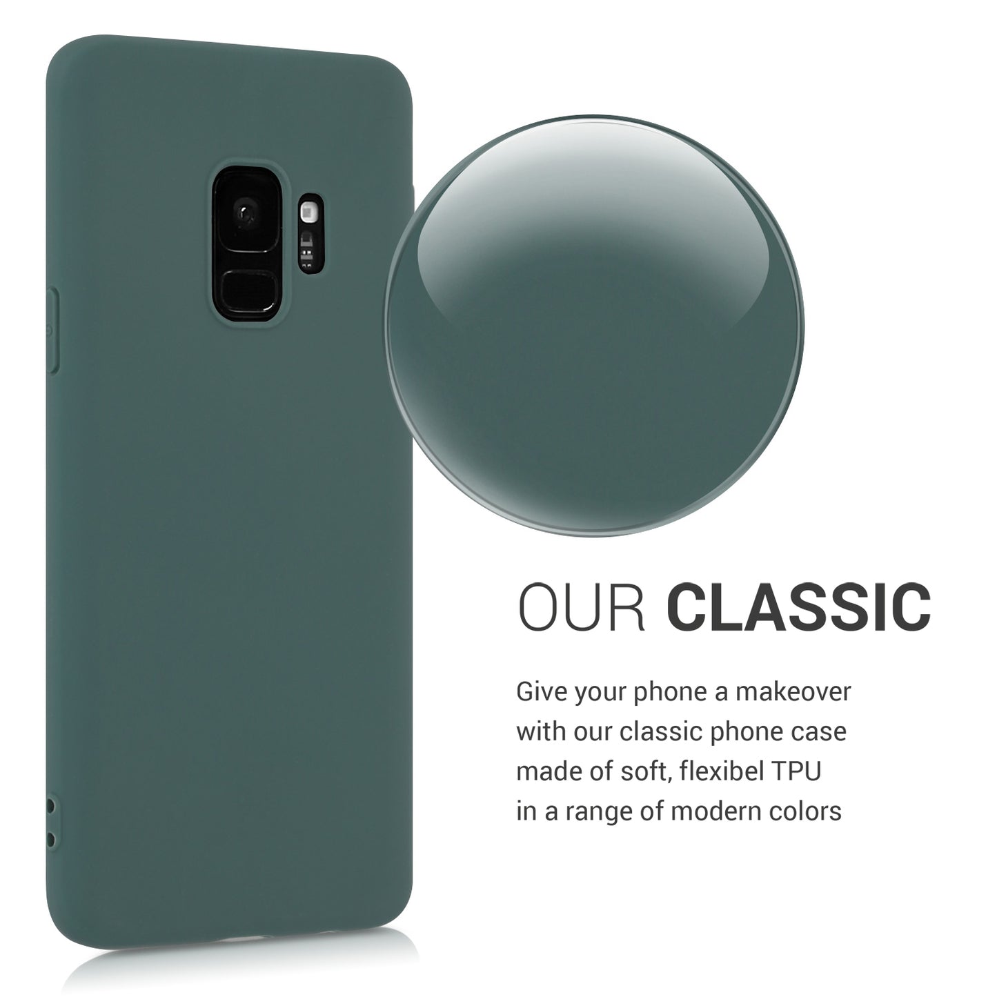 kwmobile Phone Case for Samsung Galaxy S9 - Wireless Charging - Protective Cover