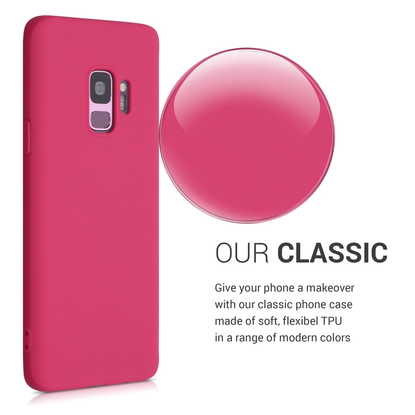 kwmobile Phone Case for Samsung Galaxy S9 - Wireless Charging - Protective Cover