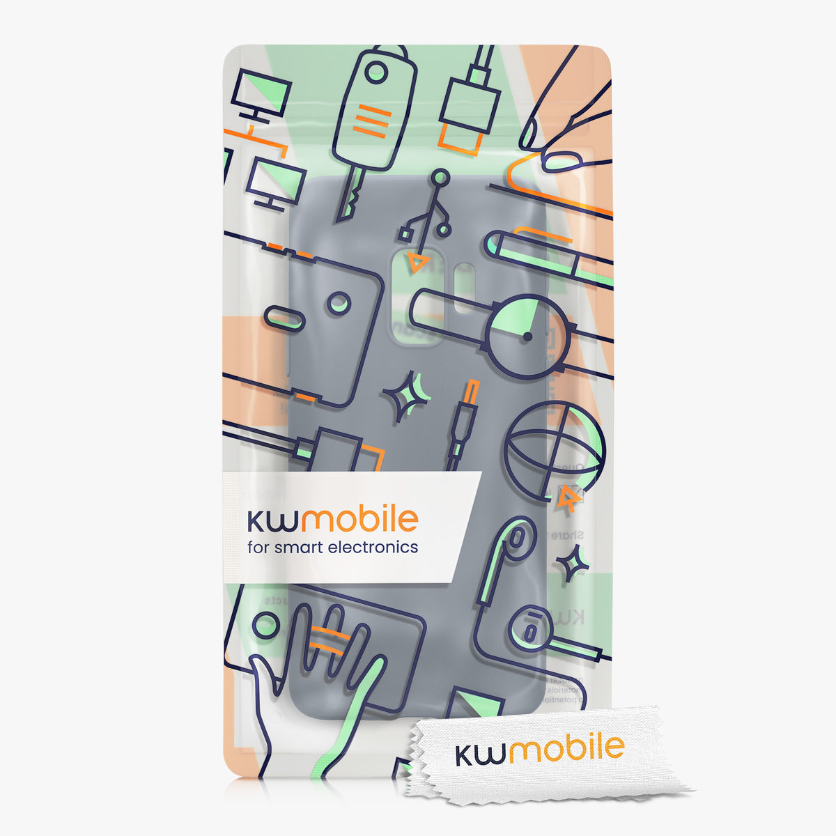 kwmobile Phone Case for Samsung Galaxy S9 - Wireless Charging - Protective Cover