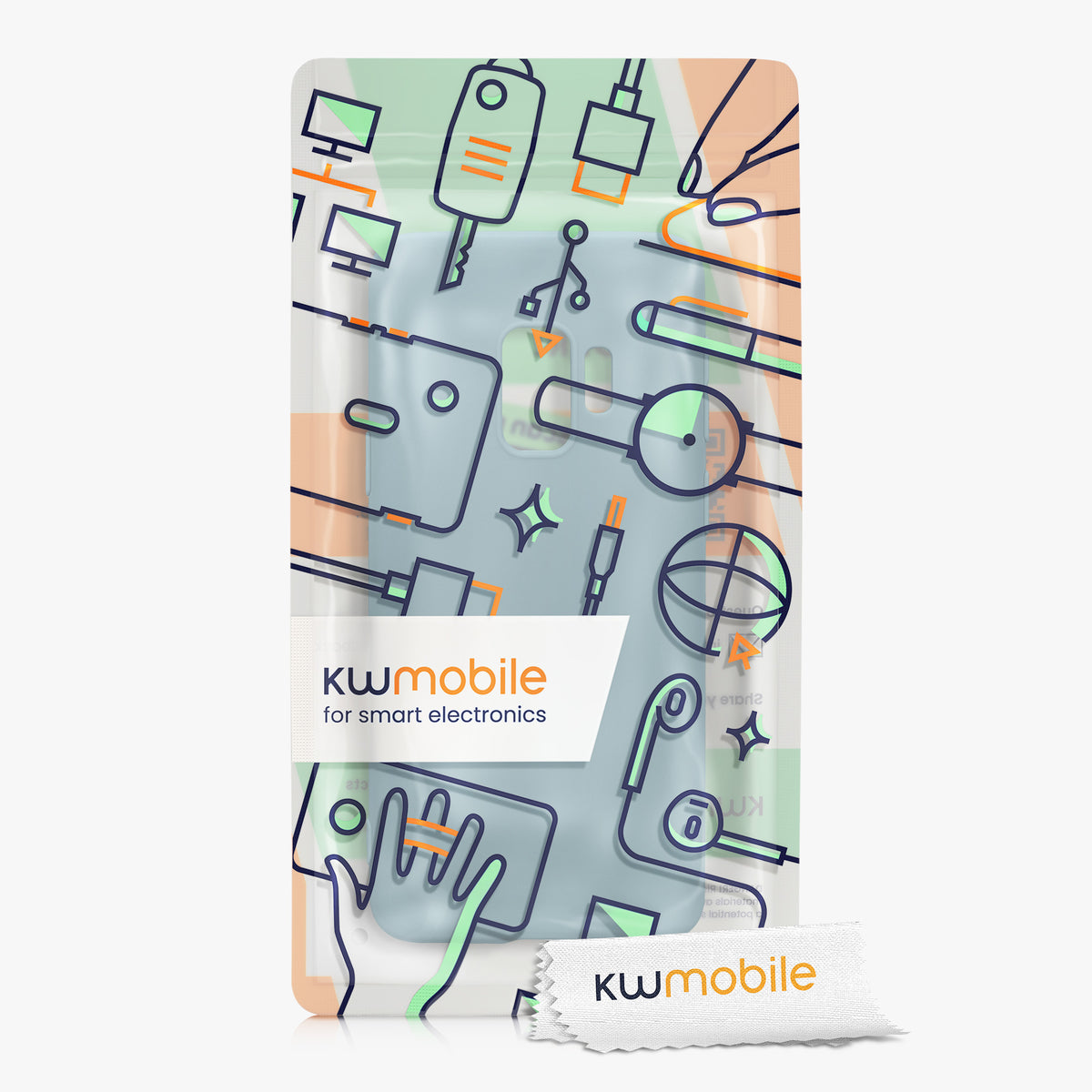 kwmobile Phone Case for Samsung Galaxy S9 - Wireless Charging - Protective Cover