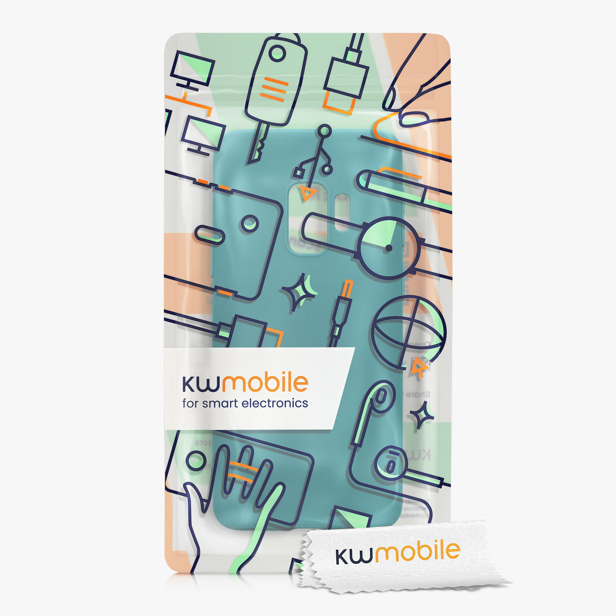 kwmobile Phone Case for Samsung Galaxy S9 - Wireless Charging - Protective Cover