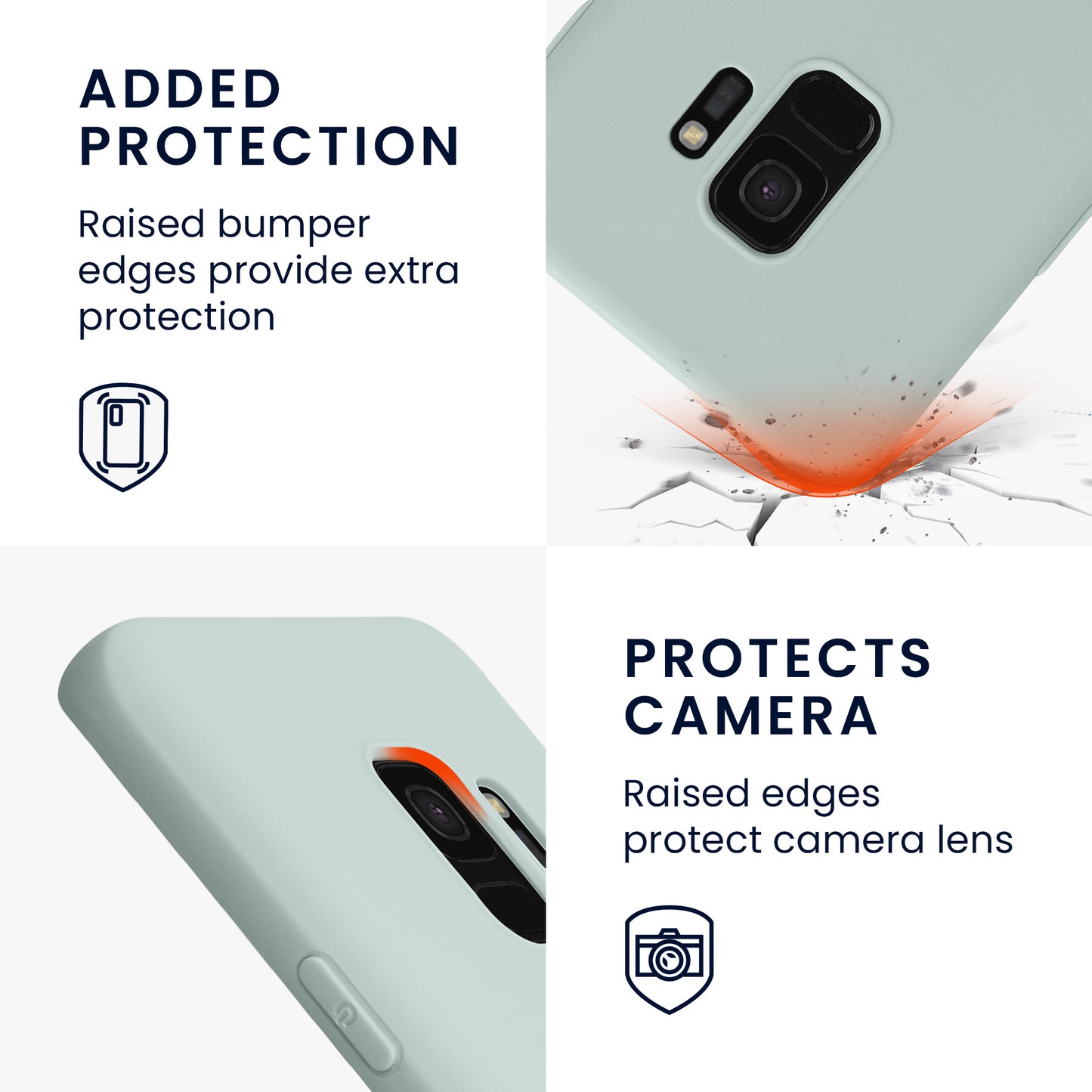 kwmobile Phone Case for Samsung Galaxy S9 - Wireless Charging - Protective Cover