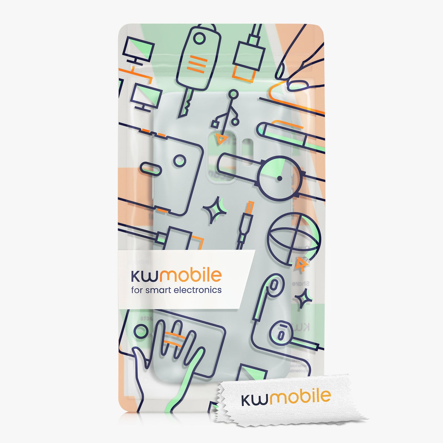 kwmobile Phone Case for Samsung Galaxy S9 - Wireless Charging - Protective Cover
