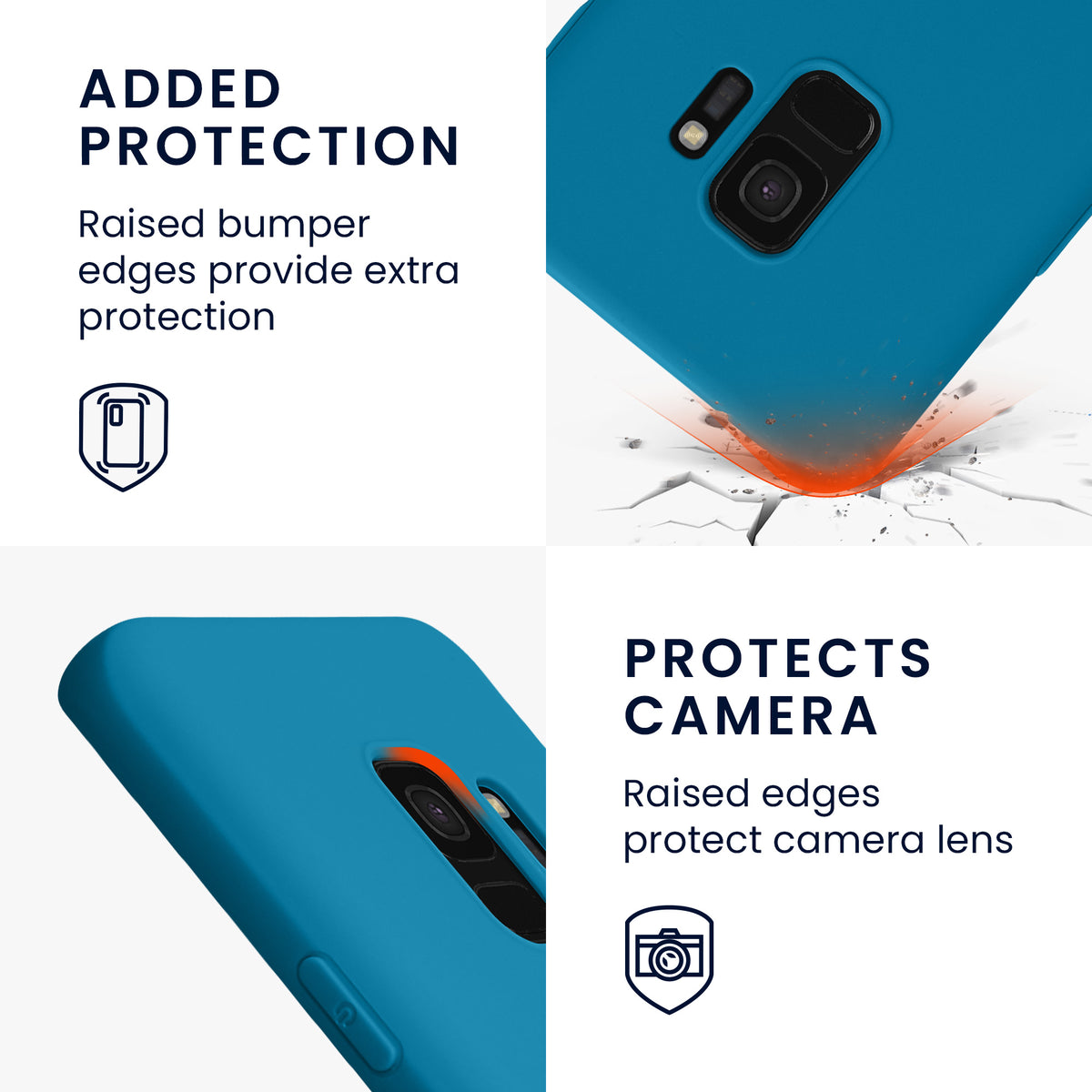 kwmobile Phone Case for Samsung Galaxy S9 - Wireless Charging - Protective Cover