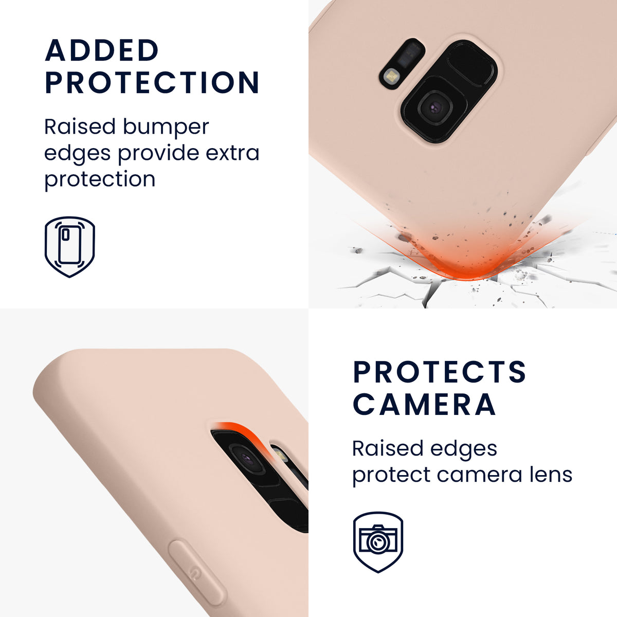 kwmobile Phone Case for Samsung Galaxy S9 - Wireless Charging - Protective Cover
