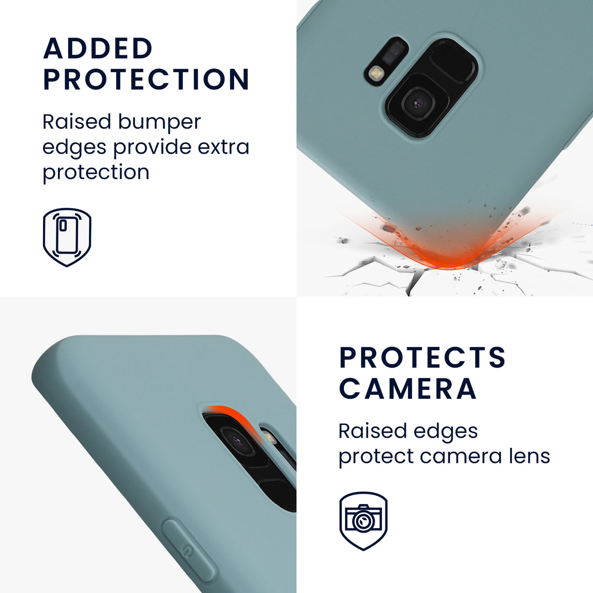 kwmobile Phone Case for Samsung Galaxy S9 - Wireless Charging - Protective Cover