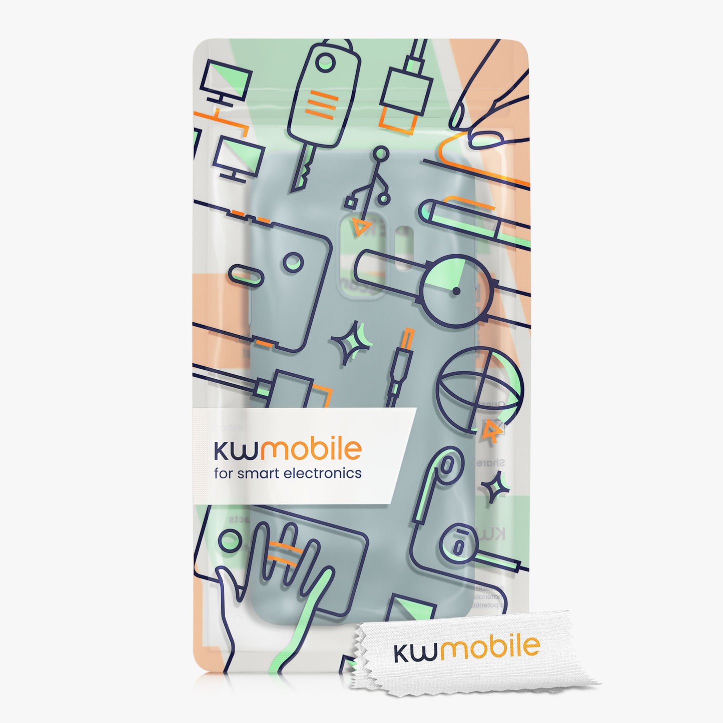 kwmobile Phone Case for Samsung Galaxy S9 - Wireless Charging - Protective Cover
