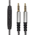 kwmobile Kopfhörerkabel für Over-Ear-Kopfhörer - Ersatz Kabel 150 cm Mikrofon Lautstärkeregler - 3.5mm Klinke