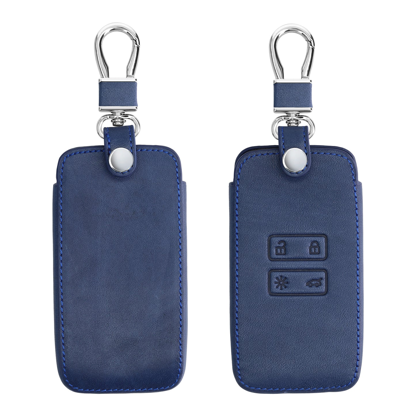 kwmobile Car Key Cover compatible with Renault 4-button Smart Key (Keyless Go only)