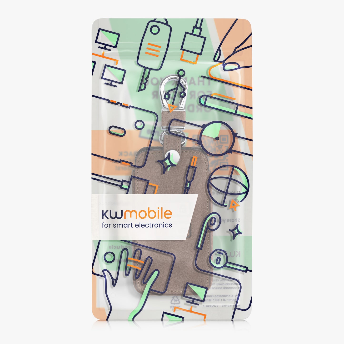 kwmobile Car Key Cover compatible with Renault 4-button Smart Key (Keyless Go only)