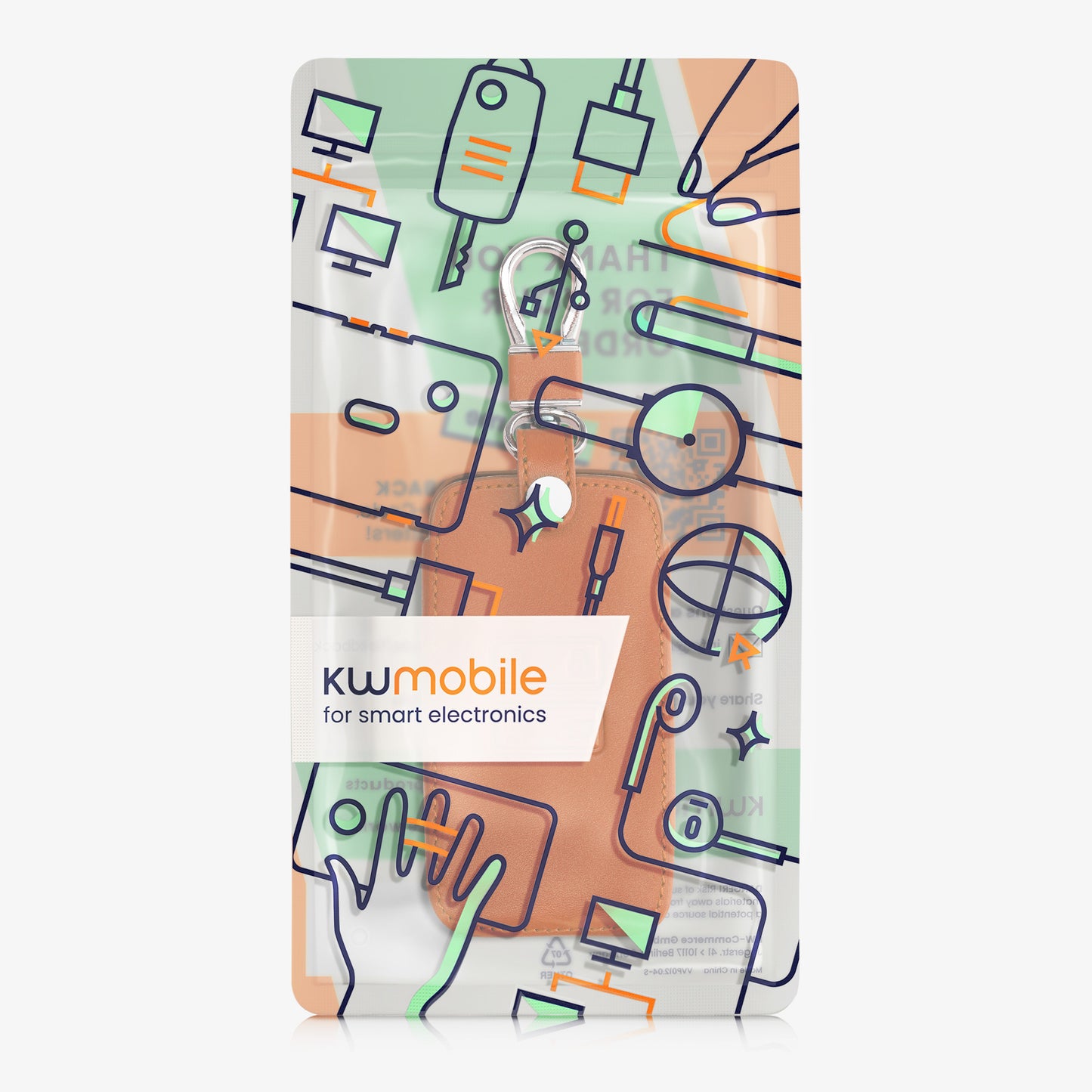 kwmobile Car Key Cover compatible with Renault 4-button Smart Key (Keyless Go only)
