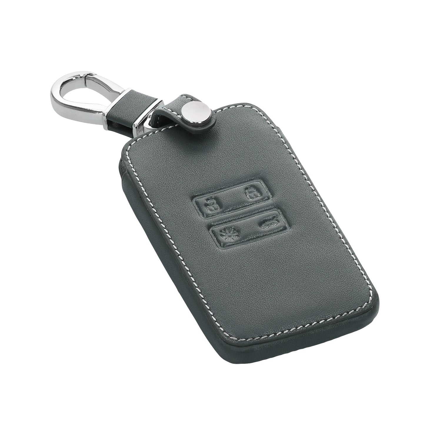 kwmobile Car Key Cover compatible with Renault 4-button Smart Key (Keyless Go only)