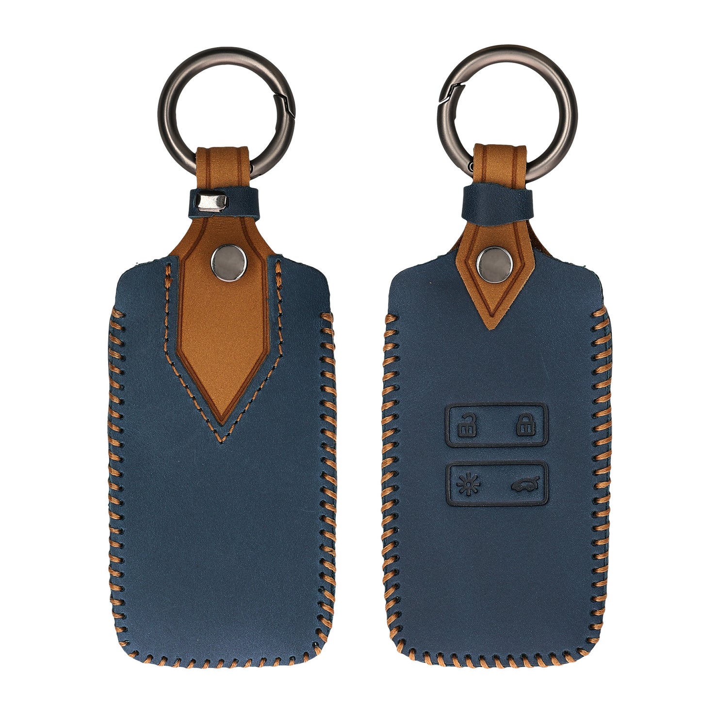 kwmobile Car Key Cover compatible with Renault 4-button Smart Key (Keyless Go only)
