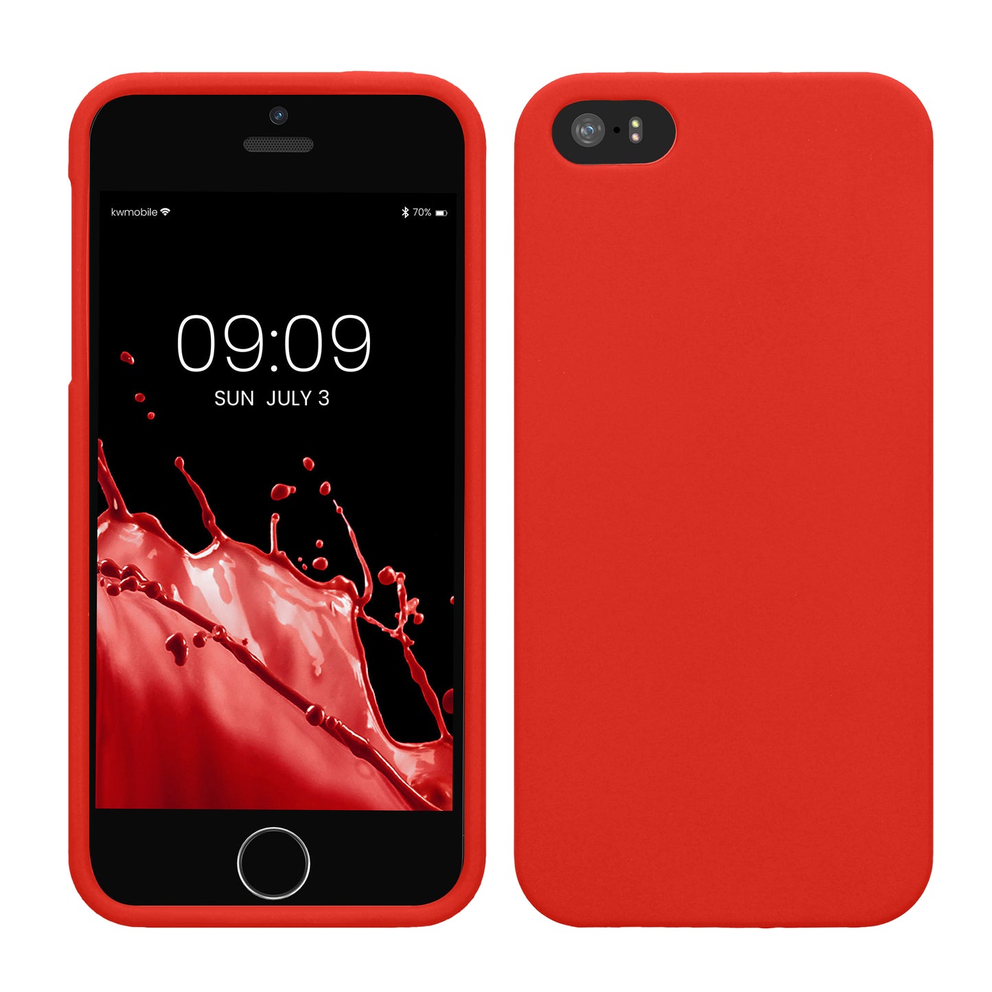 kwmobile Phone Case for Apple iPhone SE (1st Gen 2016) / iPhone 5 / iPhone 5S - Wireless Charging - Protective Cover