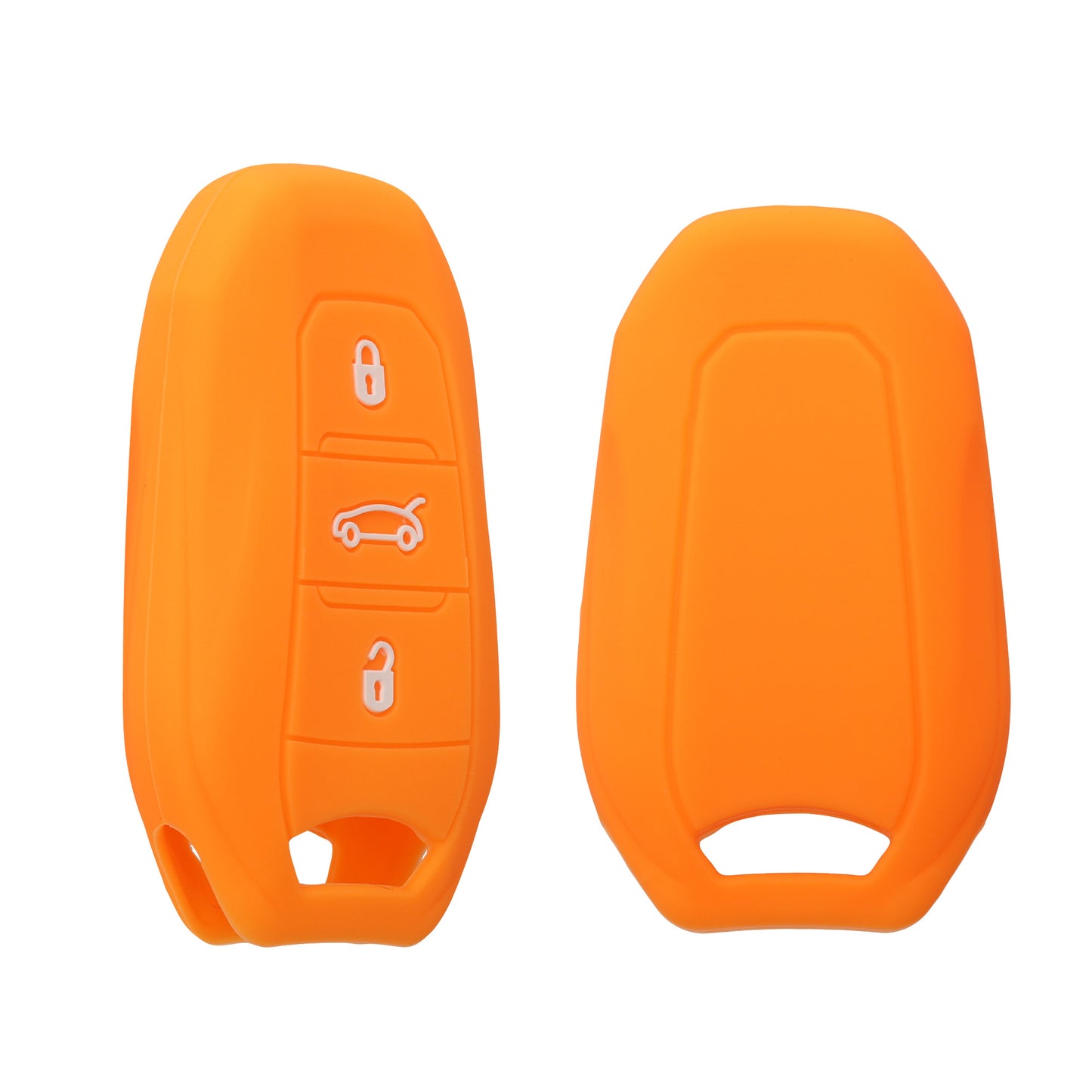 kwmobile Car Key Cover compatible with Peugeot Citroen 3-Button Smart Key (Keyless Go only)