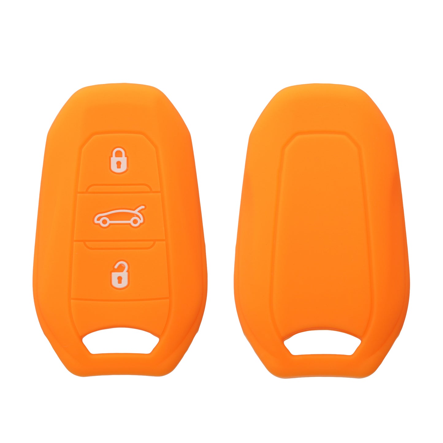kwmobile Car Key Cover compatible with Peugeot Citroen 3-Button Smart Key (Keyless Go only)