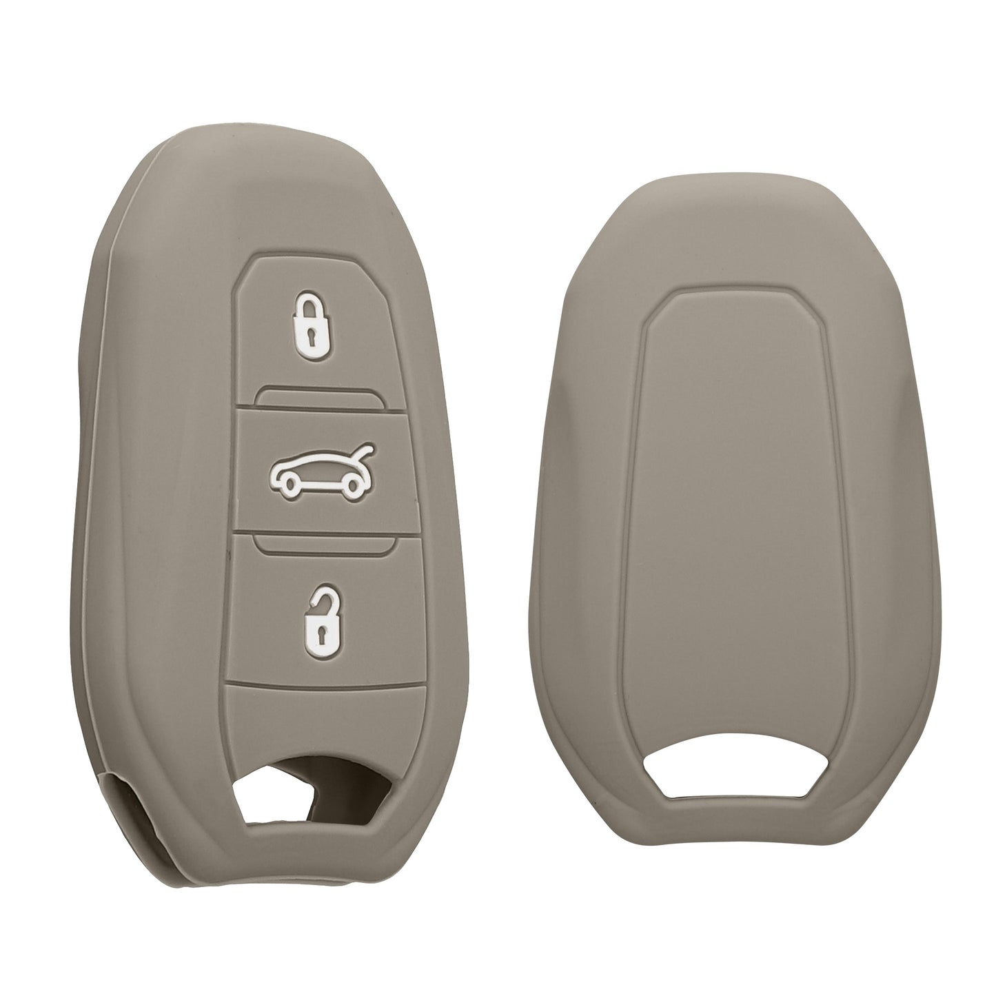 kwmobile Car Key Cover compatible with Peugeot Citroen 3-Button Smart Key (Keyless Go only)