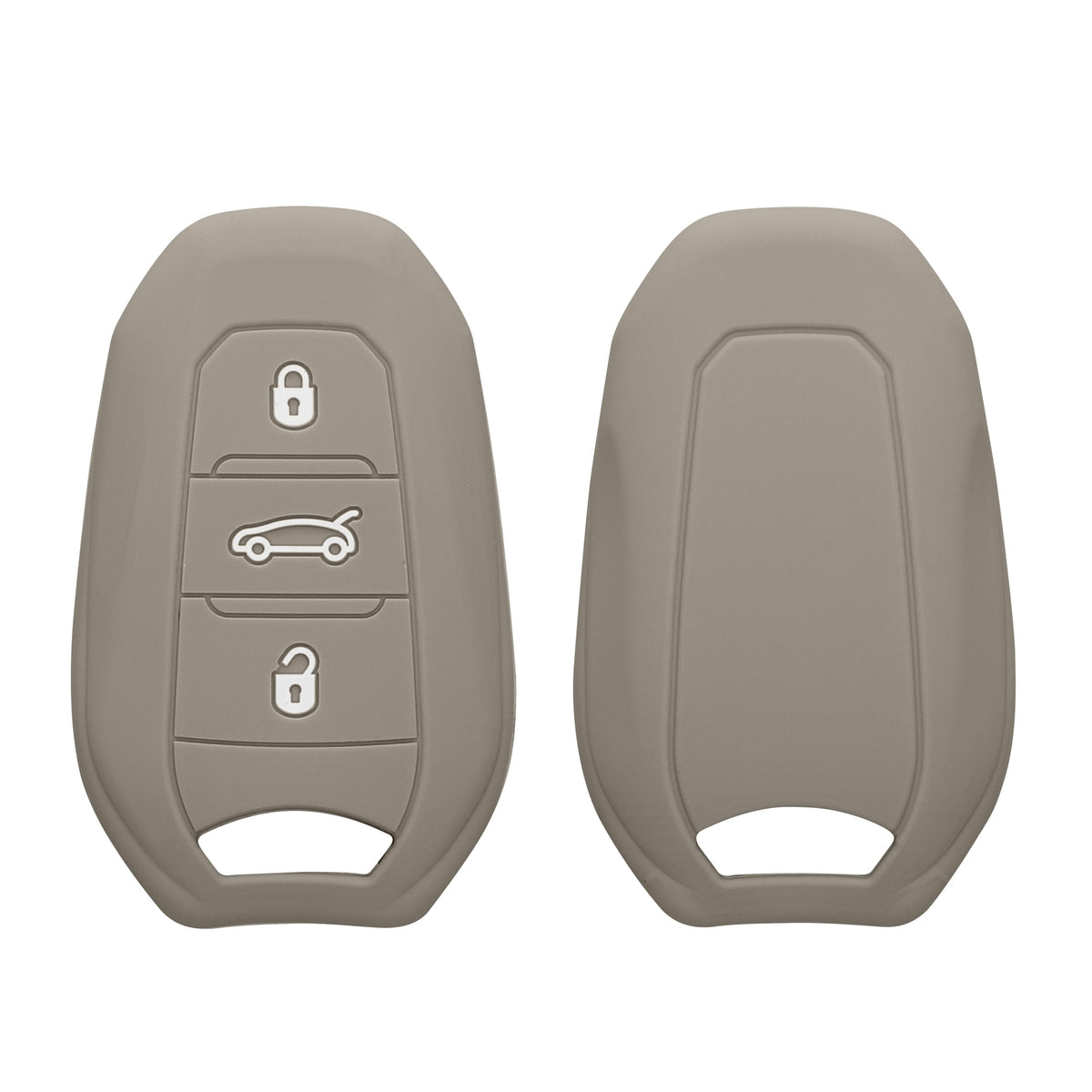 kwmobile Car Key Cover compatible with Peugeot Citroen 3-Button Smart Key (Keyless Go only)