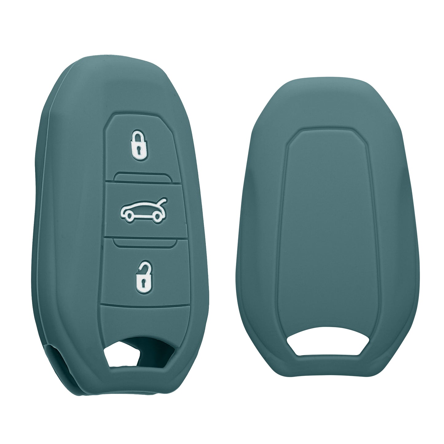 kwmobile Car Key Cover compatible with Peugeot Citroen 3-Button Smart Key (Keyless Go only)
