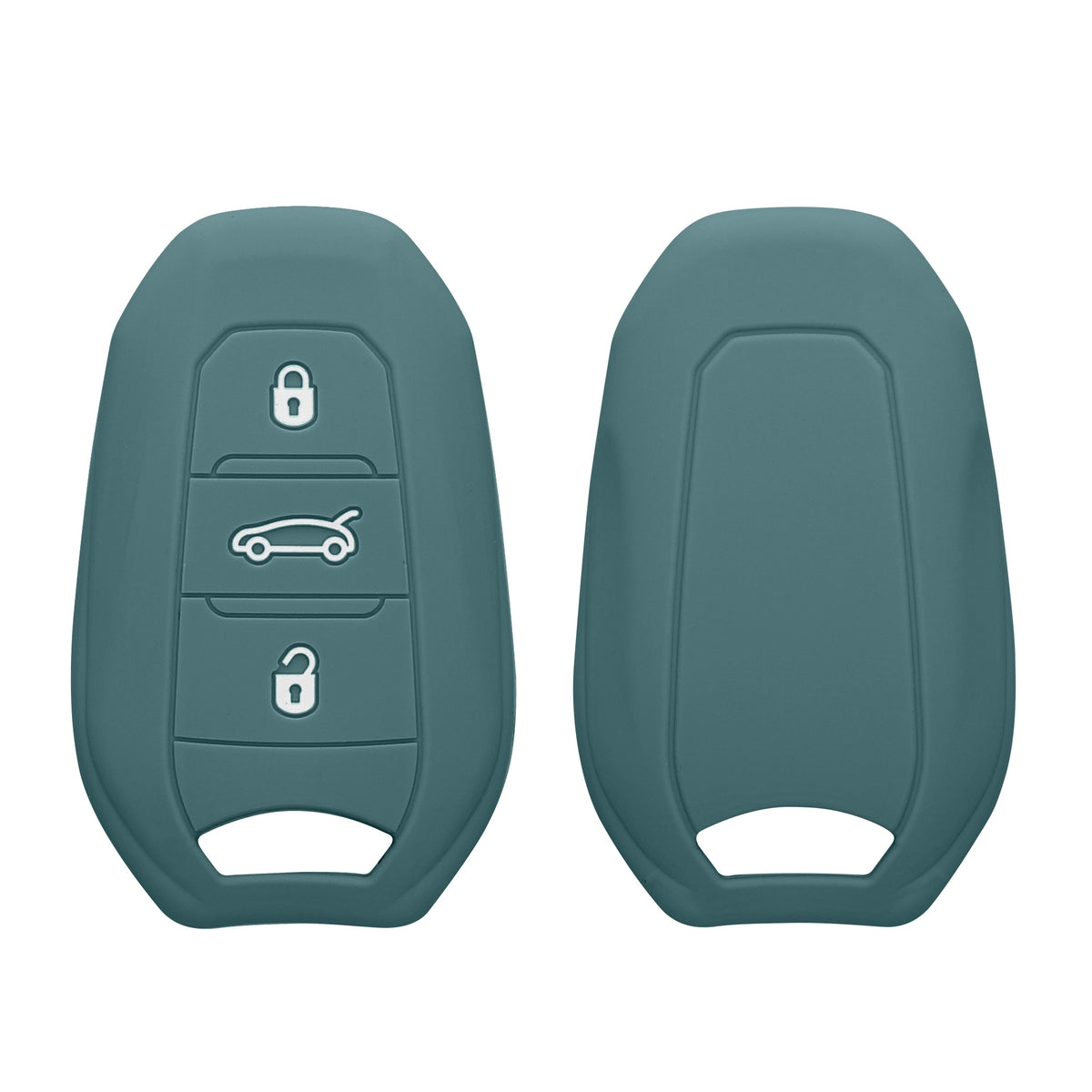 kwmobile Car Key Cover compatible with Peugeot Citroen 3-Button Smart Key (Keyless Go only)