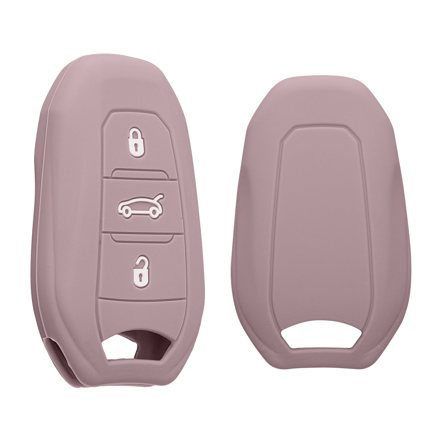 kwmobile Car Key Cover compatible with Peugeot Citroen 3-Button Smart Key (Keyless Go only)