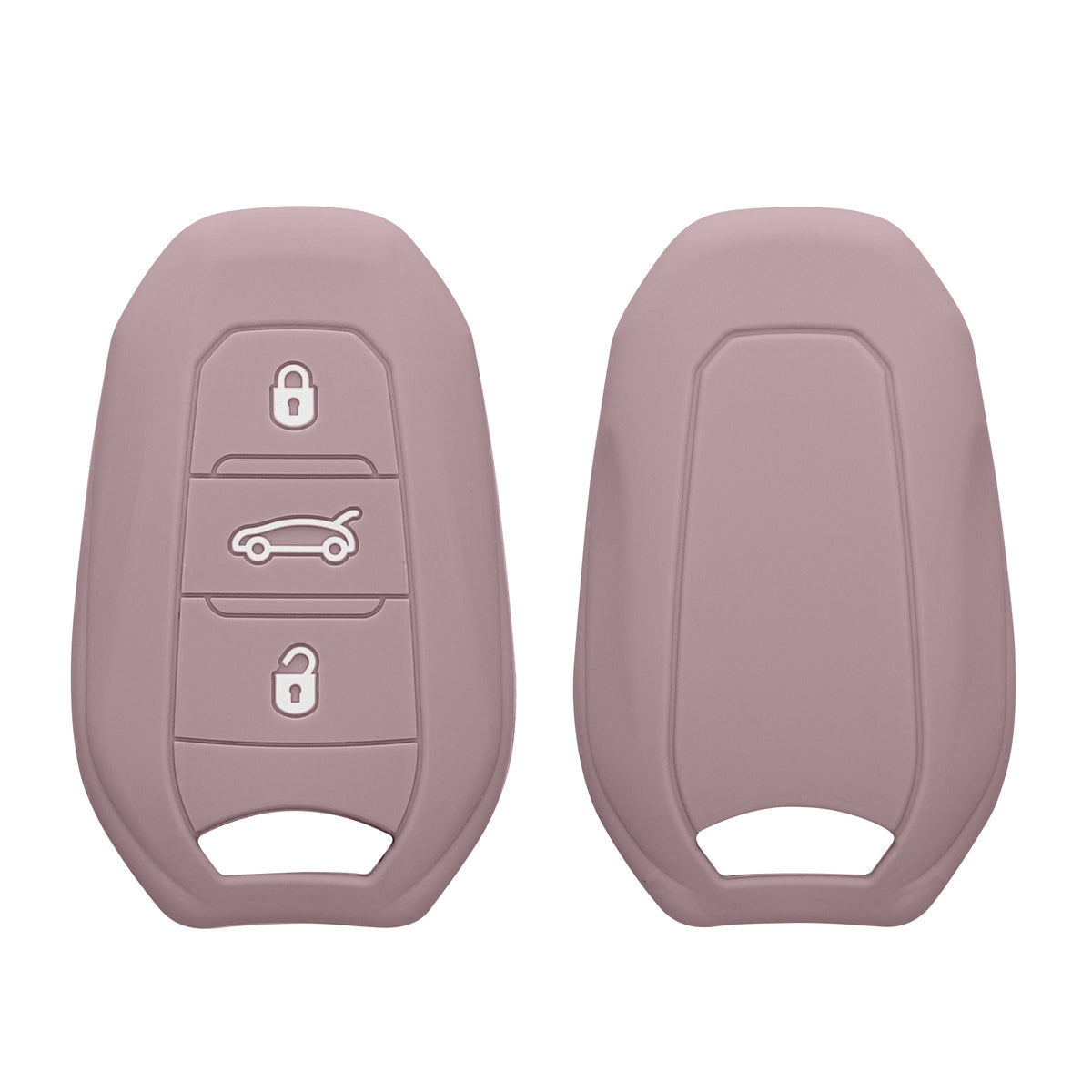 kwmobile Car Key Cover compatible with Peugeot Citroen 3-Button Smart Key (Keyless Go only)