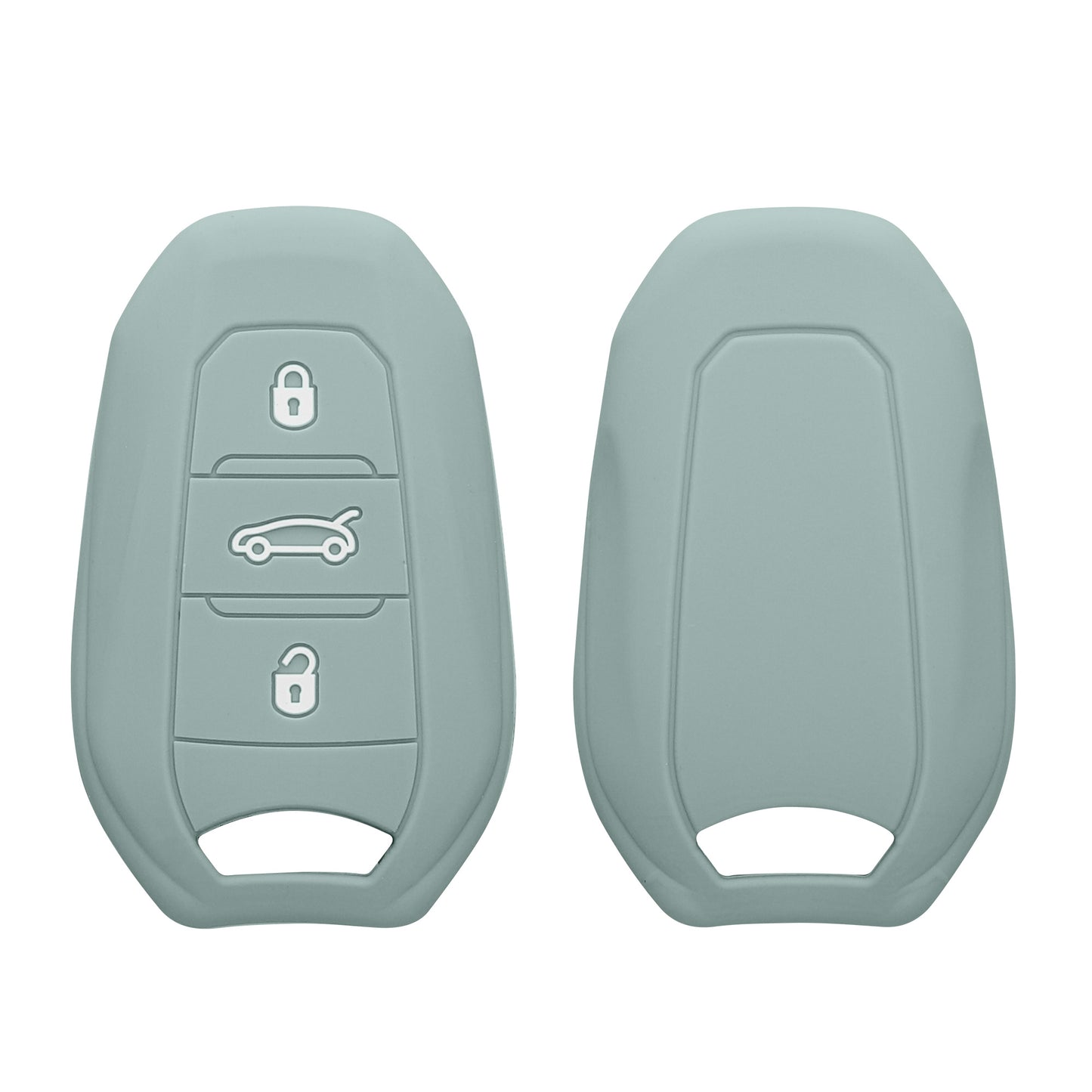 kwmobile Car Key Cover compatible with Peugeot Citroen 3-Button Smart Key (Keyless Go only)