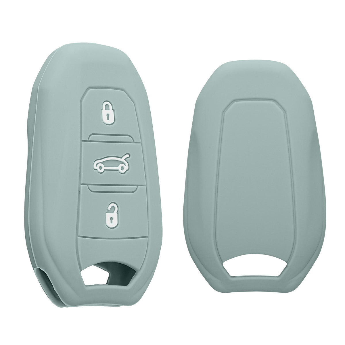 kwmobile Car Key Cover compatible with Peugeot Citroen 3-Button Smart Key (Keyless Go only)