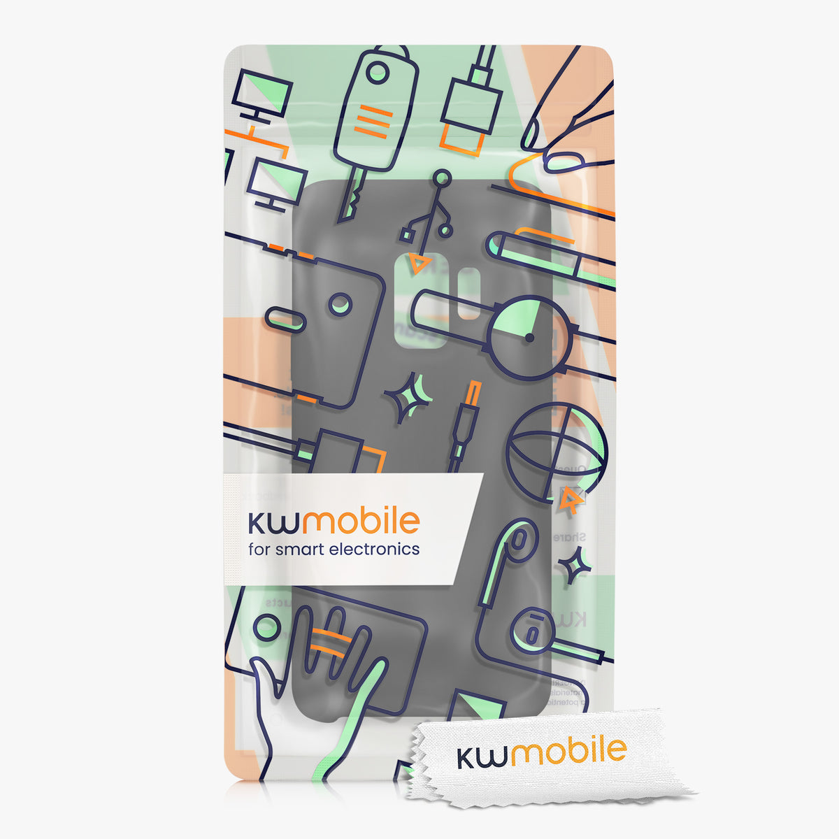 kwmobile Phone Case for Samsung Galaxy S9 - Silicone Case - Wireless Charging - Protective Cover