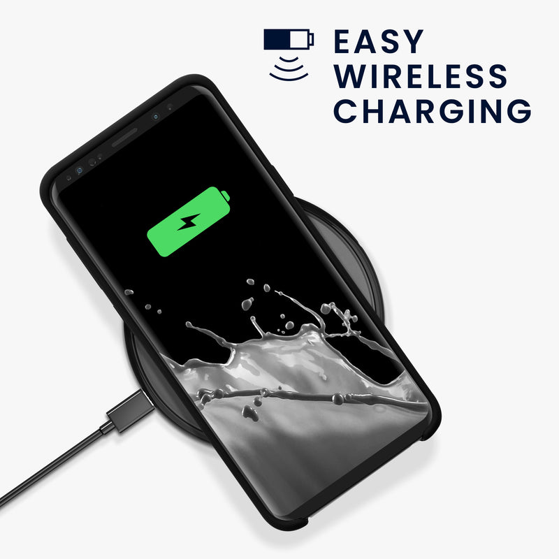 kwmobile Phone Case for Samsung Galaxy S9 - Silicone Case - Wireless Charging - Protective Cover