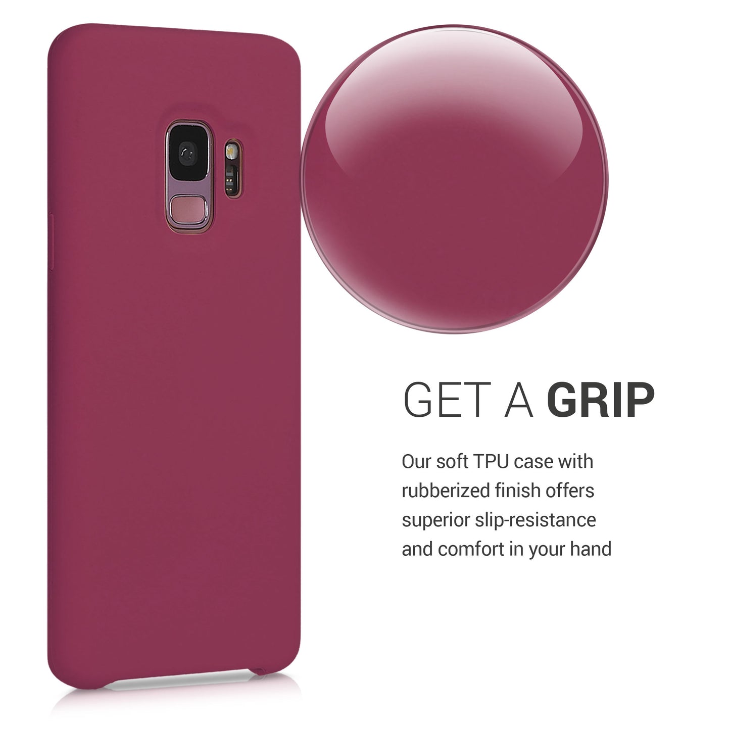 kwmobile Phone Case for Samsung Galaxy S9 - Silicone Case - Wireless Charging - Protective Cover