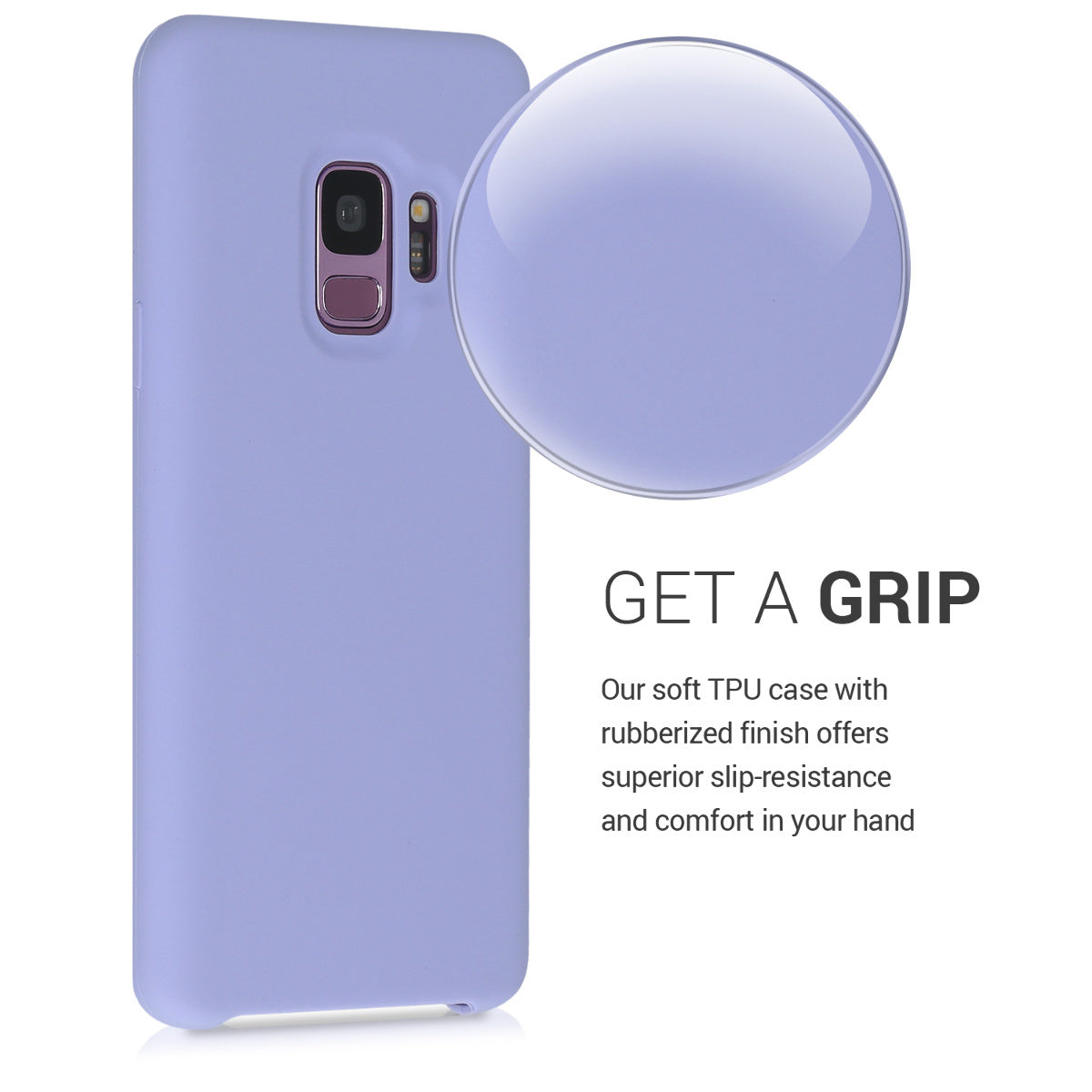 kwmobile Phone Case for Samsung Galaxy S9 - Silicone Case - Wireless Charging - Protective Cover