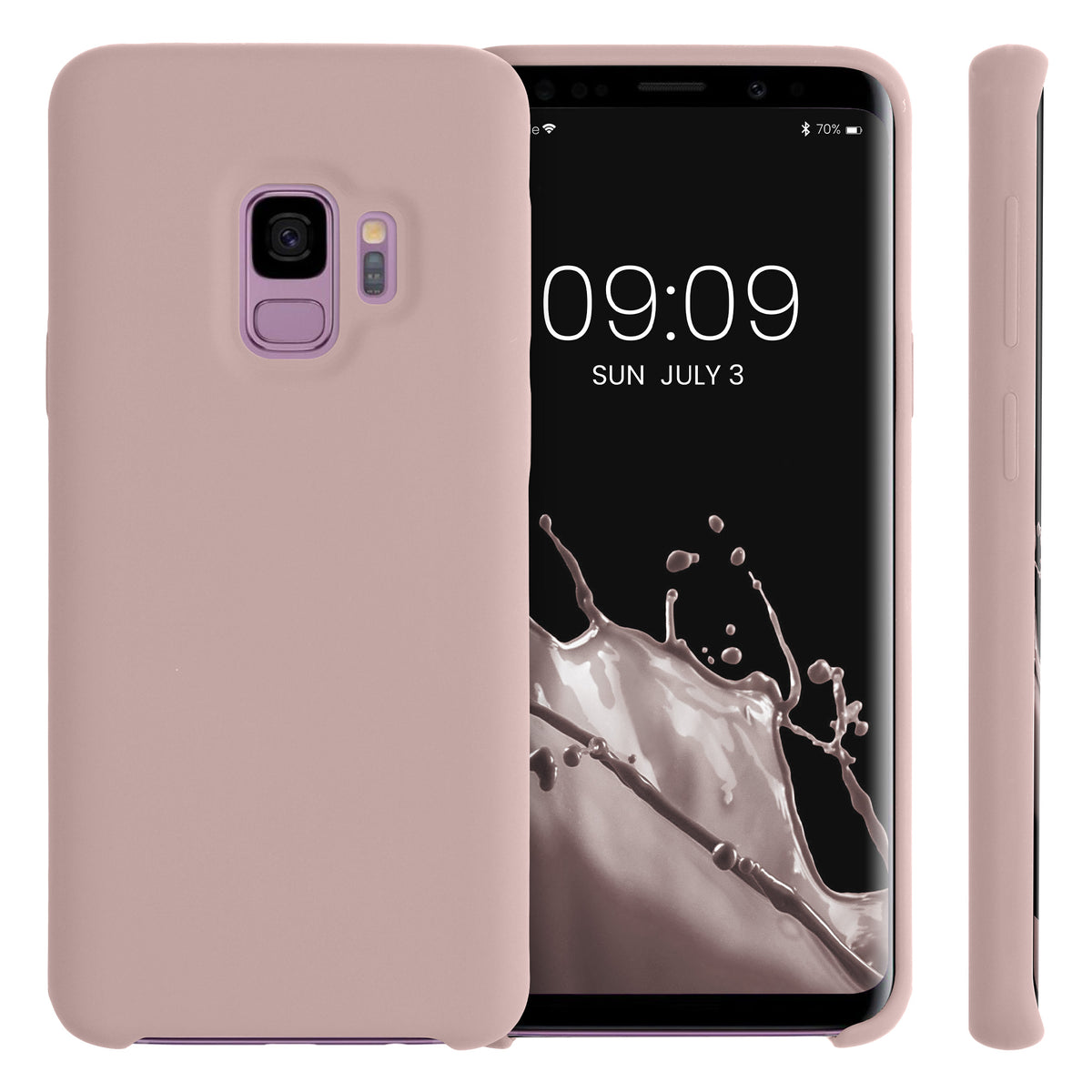 kwmobile Phone Case for Samsung Galaxy S9 - Silicone Case - Wireless Charging - Protective Cover
