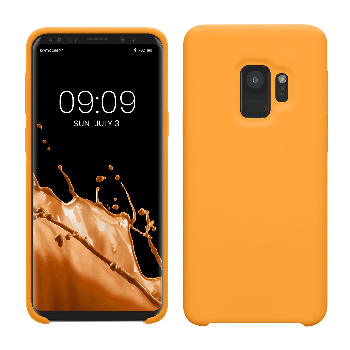 kwmobile Phone Case for Samsung Galaxy S9 - Silicone Case - Wireless Charging - Protective Cover