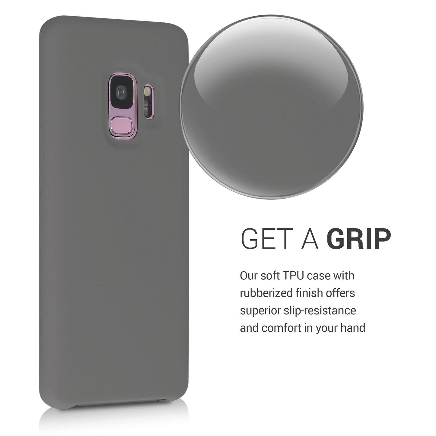 kwmobile Phone Case for Samsung Galaxy S9 - Silicone Case - Wireless Charging - Protective Cover