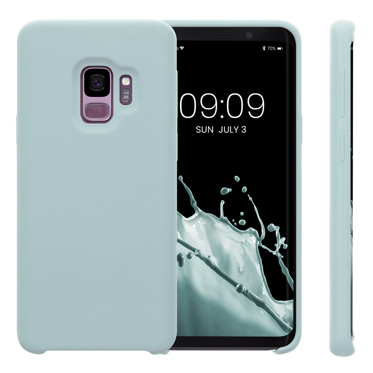 kwmobile Phone Case for Samsung Galaxy S9 - Silicone Case - Wireless Charging - Protective Cover