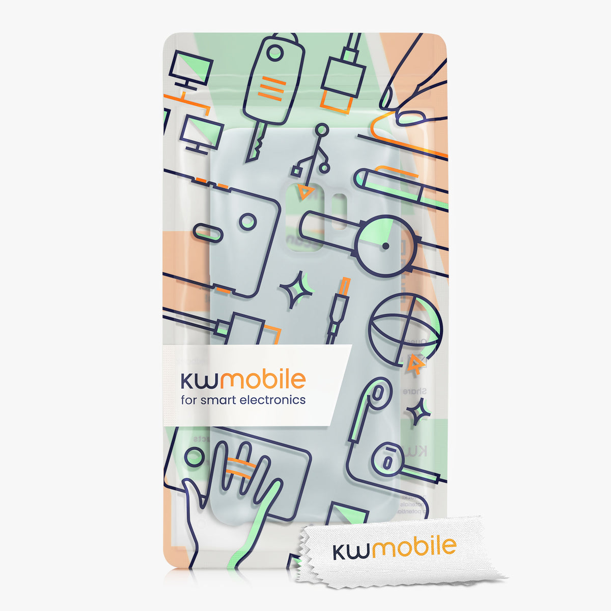 kwmobile Phone Case for Samsung Galaxy S9 - Silicone Case - Wireless Charging - Protective Cover