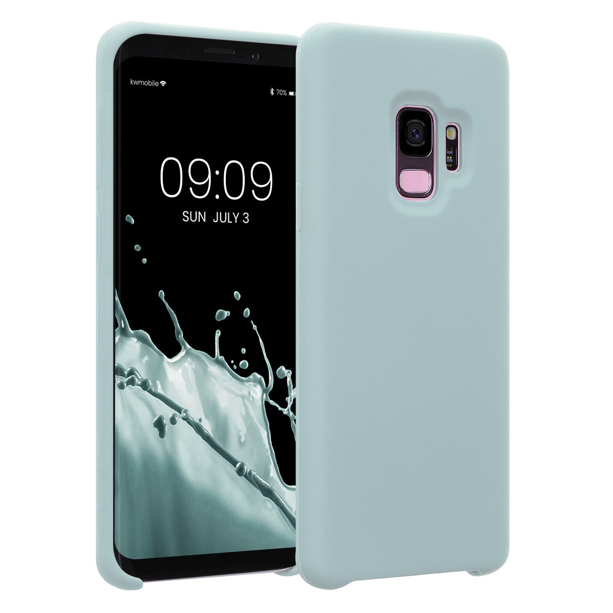 kwmobile Phone Case for Samsung Galaxy S9 - Silicone Case - Wireless Charging - Protective Cover
