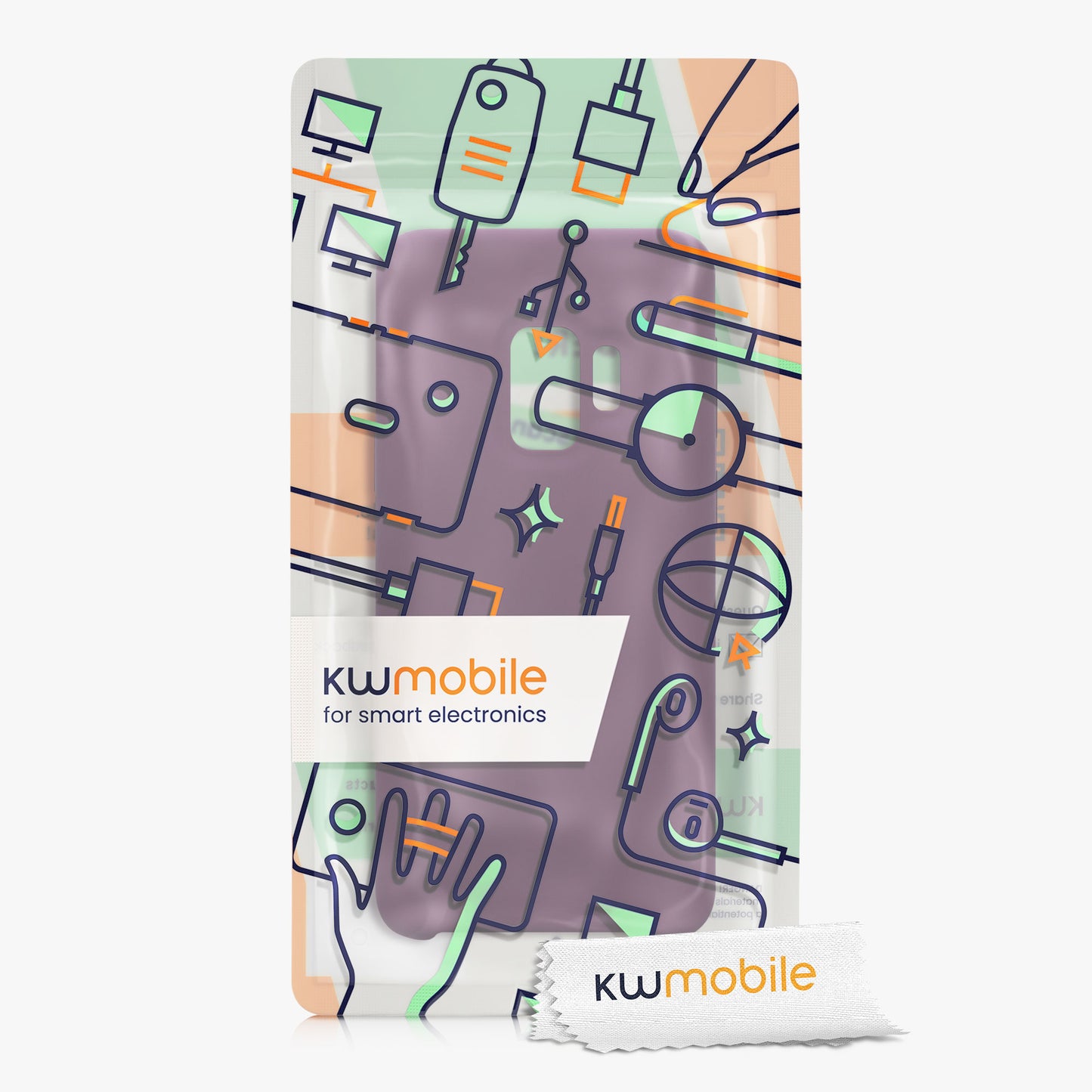 kwmobile Phone Case for Samsung Galaxy S9 - Silicone Case - Wireless Charging - Protective Cover