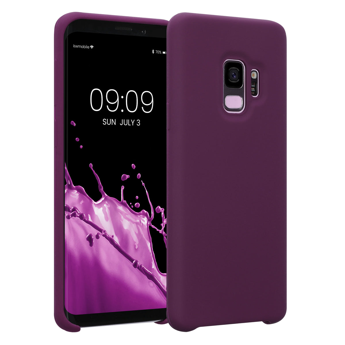 kwmobile Phone Case for Samsung Galaxy S9 - Silicone Case - Wireless Charging - Protective Cover