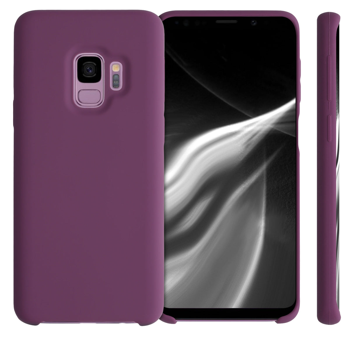kwmobile Phone Case for Samsung Galaxy S9 - Silicone Case - Wireless Charging - Protective Cover