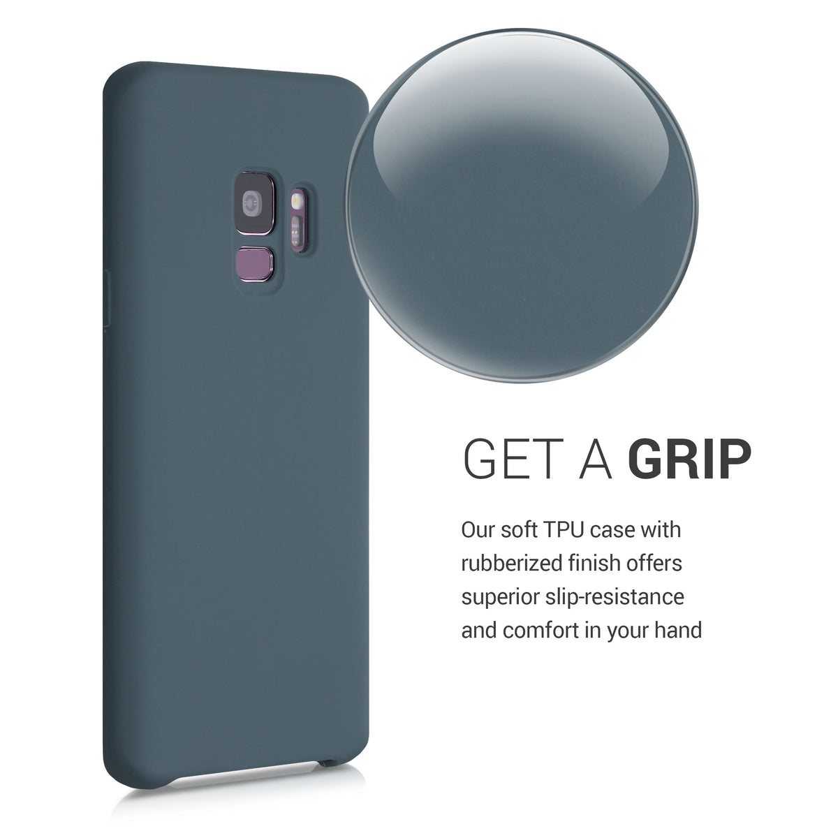kwmobile Phone Case for Samsung Galaxy S9 - Silicone Case - Wireless Charging - Protective Cover