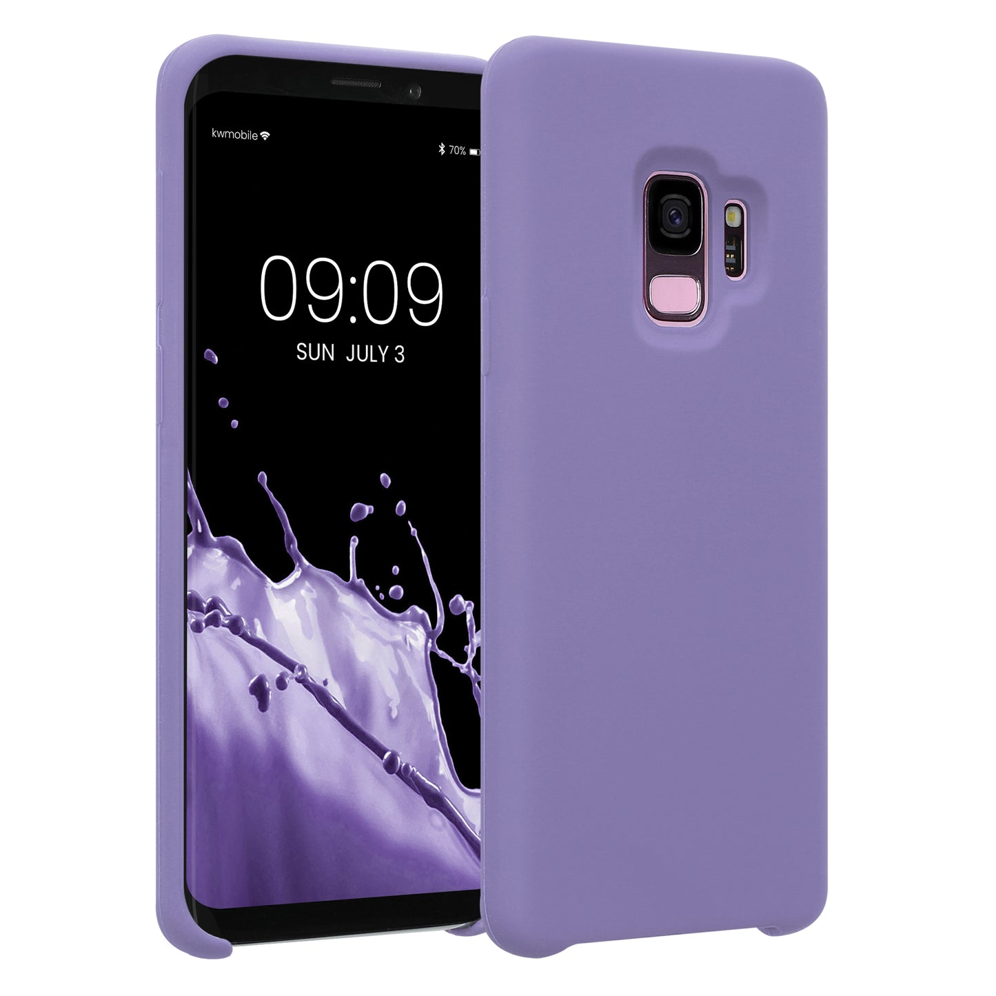 kwmobile Phone Case for Samsung Galaxy S9 - Silicone Case - Wireless Charging - Protective Cover