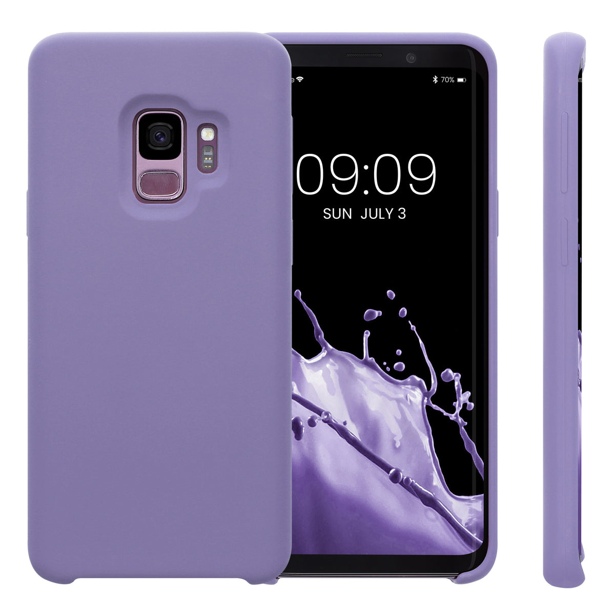 kwmobile Phone Case for Samsung Galaxy S9 - Silicone Case - Wireless Charging - Protective Cover