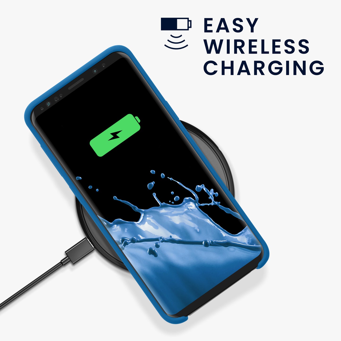kwmobile Phone Case for Samsung Galaxy S9 - Silicone Case - Wireless Charging - Protective Cover