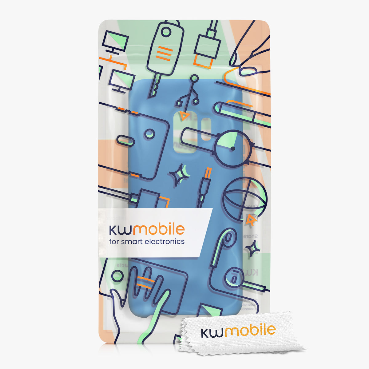 kwmobile Phone Case for Samsung Galaxy S9 - Silicone Case - Wireless Charging - Protective Cover