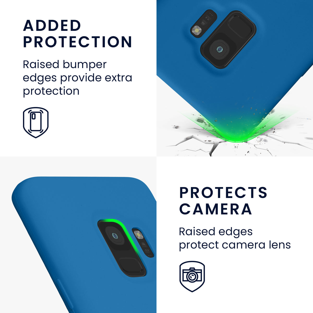 kwmobile Phone Case for Samsung Galaxy S9 - Silicone Case - Wireless Charging - Protective Cover