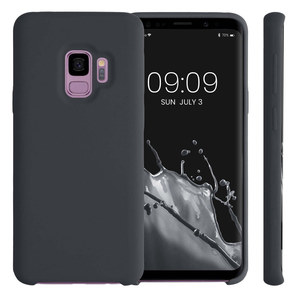 kwmobile Phone Case for Samsung Galaxy S9 - Silicone Case - Wireless Charging - Protective Cover